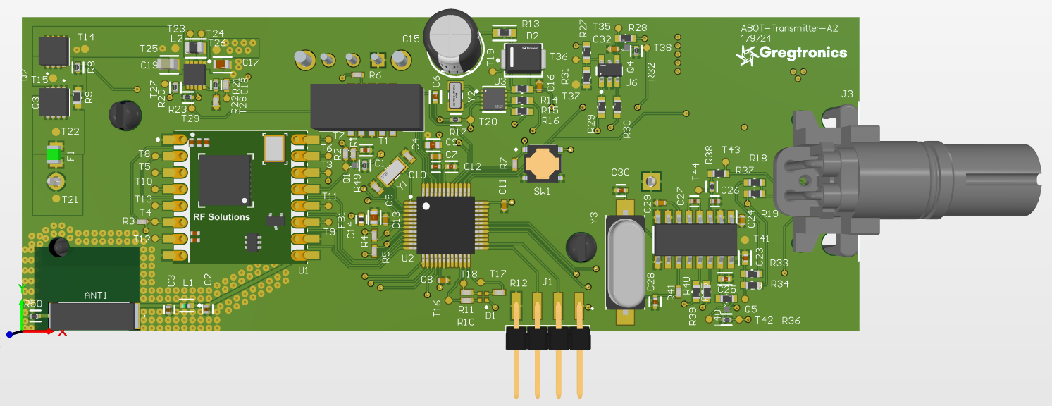 Wireless Transmitter - Top View