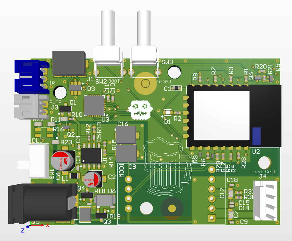 BeerMe Social Dispensing System - PCB Top