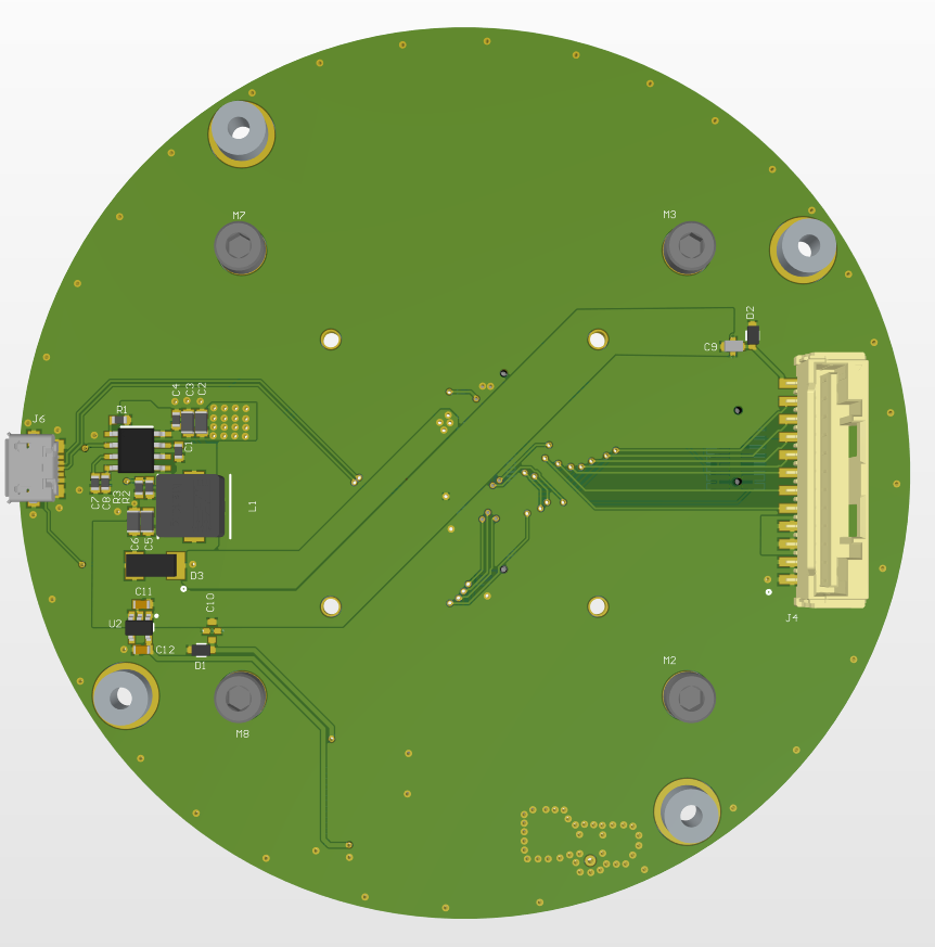 Drone Show Control Board - Bottom View