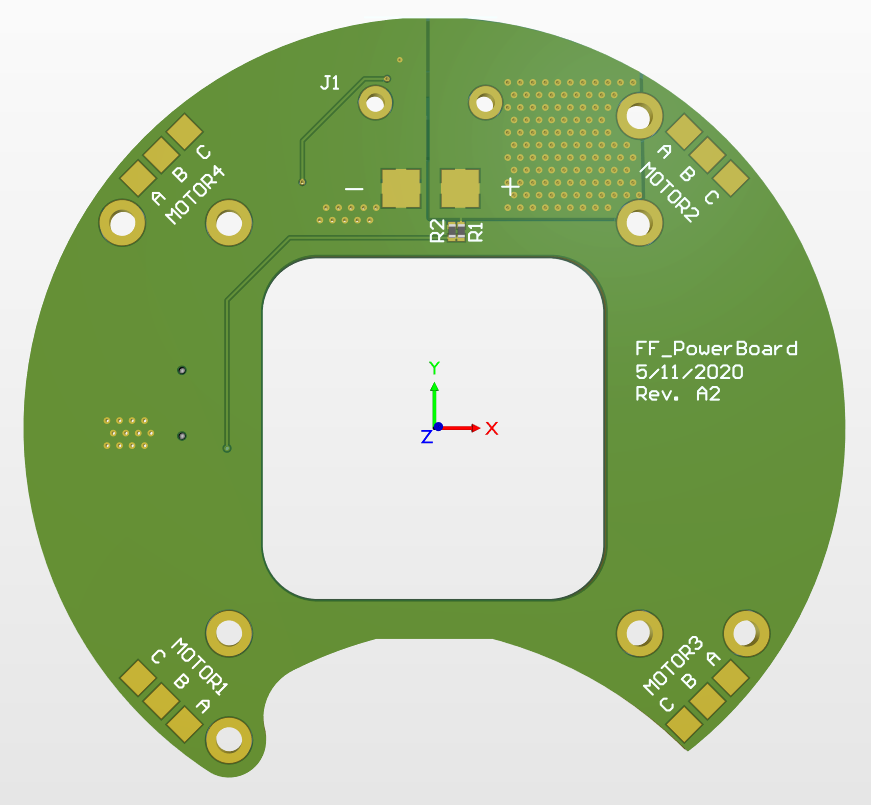 Drone Power Monitoring Board - Top View